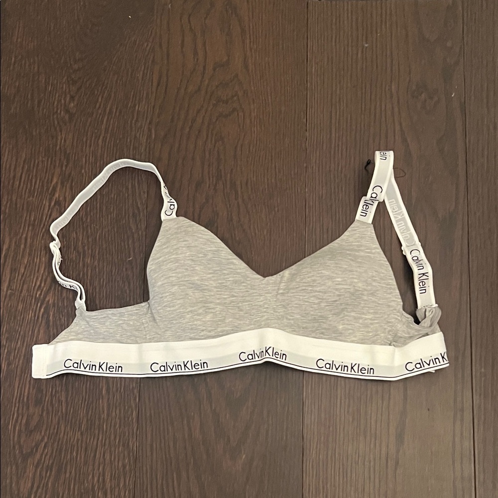 Calvin Klein Light Gray Bralette